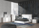 Ada Premium Bedroom in Cemento/Bianco - 6 piece Set