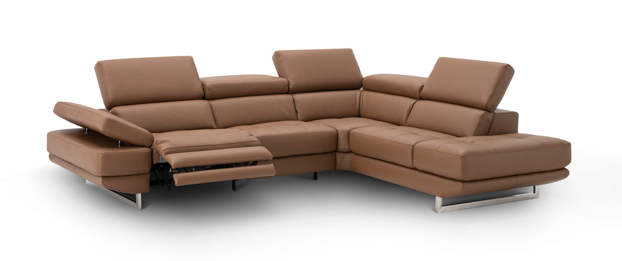 Annalaise Reclining Leather Sectional