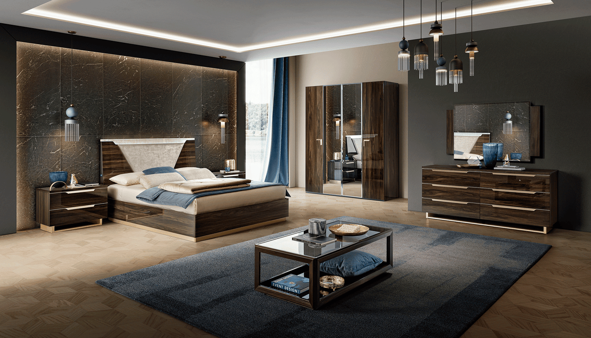 Modum Smart Bedroom 6 piece set in Walnut by Camelgroup