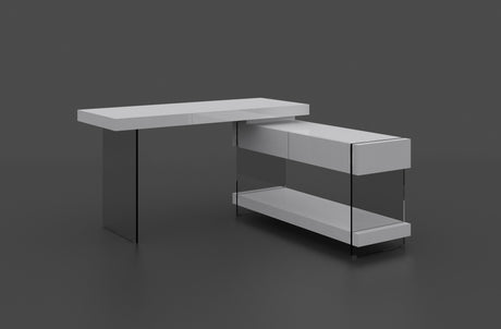 Cloud Desk White High Gloss