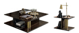 Volare Dark Walnut Coffee and End Table Set by Camelgroup