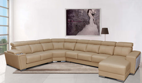 8312 Leather Sectional