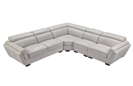 2566 Modern Leather Sectional
