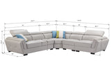 2566 Modern Leather Sectional