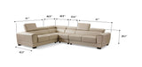 2786 Contemporary Leather Sectional