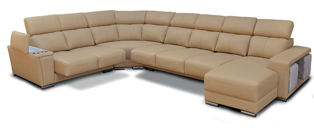8312 Leather Sectional