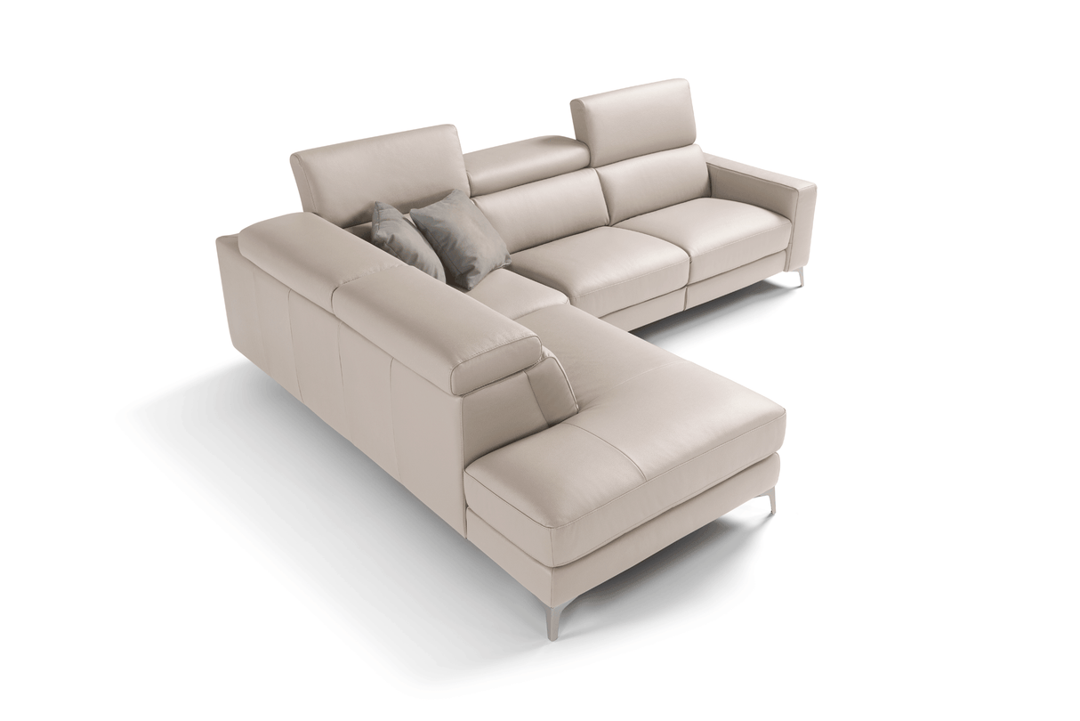 Point Left Leather Sectional by Filosofa