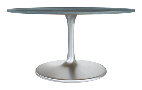 Metropolis Dining Table (60") Gray & Silver