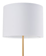 Titan Floor Lamp White & Brass