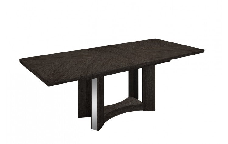 Modern Lacquer Dining Table High Gloss  Dark Grey