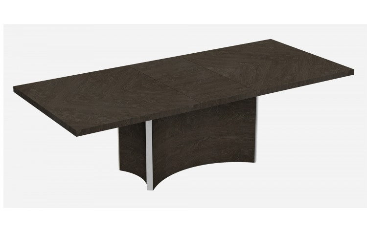 Modern Lacquer Dining Table in High Gloss in Dark Grey