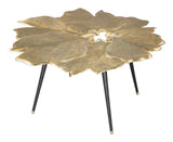 Gingko Coffee Table Antique Brass