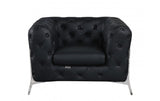 DivanItalia 970 Modern Genuine Italian Leather Upholstered Chair