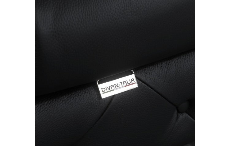 DivanItalia 970 Genuine Italian Leather Upholstered Loveseat