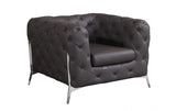 DivanItalia 970  3-Piece Genuine Italian Leather Upholstered Sofa Set