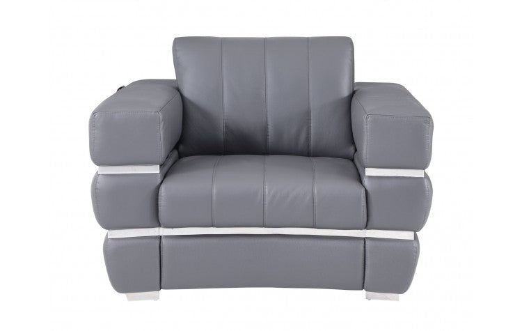 Divan Italia 904 Top Grain Italian Leather 3PC Sofa Set