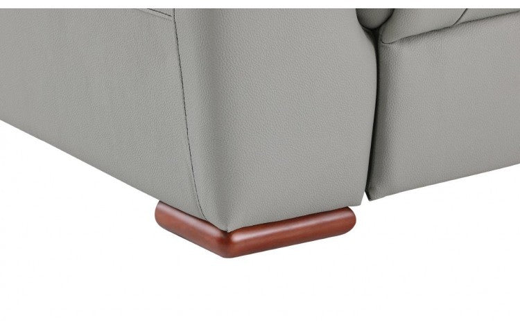 9408 Modern Leather Reclining Sofa  in Beige