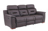 9408 Modern Leather Reclining Sofa  in Beige