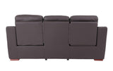 9408 Modern Leather Reclining Sofa  in Beige