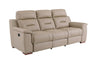 9408 Modern Leather Reclining Sofa  in Beige