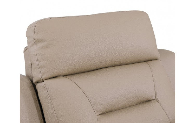 9408 Modern Leather Reclining Sofa  in Beige