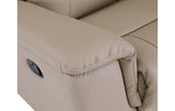 9408 Modern Leather Reclining Sofa  in Beige