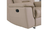 9408 Modern Leather Reclining Sofa  in Beige