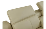 DivanItalia 9762 5-Piece  3-Power Reclining Italian Leather Sectional in BEIGE