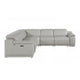 DivanItalia 9762 6-Piece 3-Power Reclining Sectional w/ 1-Console