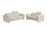 DivanItalia 990 Top Grain Italian Leather 2PC Set with Power Recliner