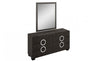 Monte Carlo Modern Lacquer Wood Dresser and Mirror