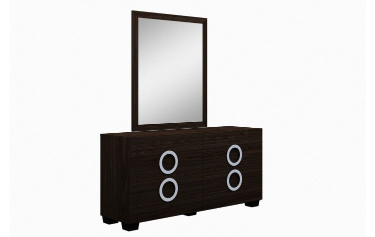 Monte Carlo Modern Lacquer Wood Dresser and Mirror