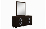 Monte Carlo Modern Lacquer Wood Dresser and Mirror