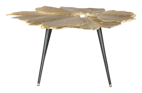 Gingko Coffee Table Antique Brass